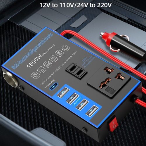 120w car power inverter usb charging socket auto charger converter adapter