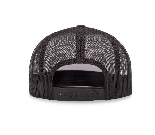 99204e black/white edge trucker hat