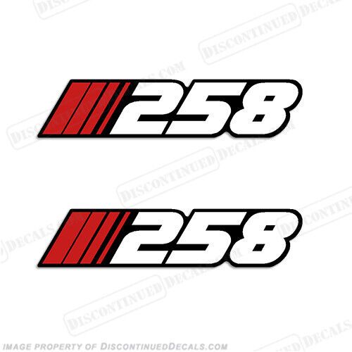 Fits stratos &#034;258&#034; decal (set of 2)