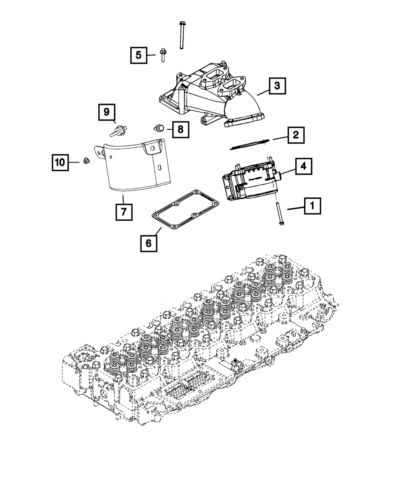 Genuine mopar intake plenum gasket 68444746aa