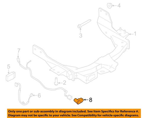 Ford oem 09-23 f-150 rear bumper trailer hitch components-adapter 9u5z14489maa