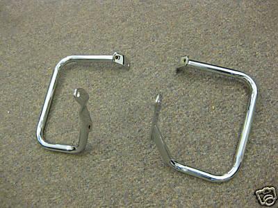 Rear saddle bag guards for harley davidson softail used