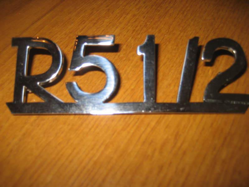 New chromed r51/2 bmw rear fender emblem new