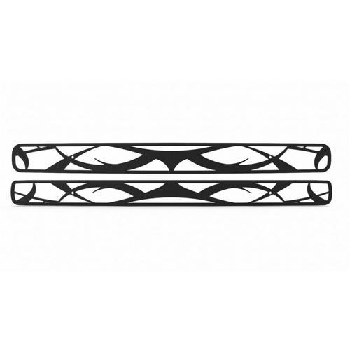 Chevy s10 98-04 black powdercoat tribal front metal grille trim cover insert