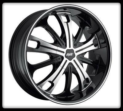 22" avenue d1 black machined rims & lt325-50-22 nitto trail grappler tires wheel