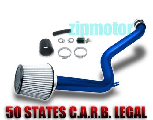 1990-1993 honda accord dx lx ex se 2.2l cold air intake + filter kit system blue