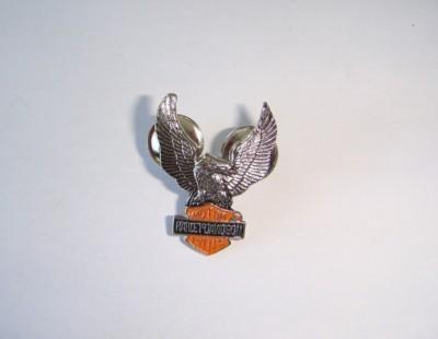 Vintage harley davidson eagle hat/lapel pin no reserve *nr* #2