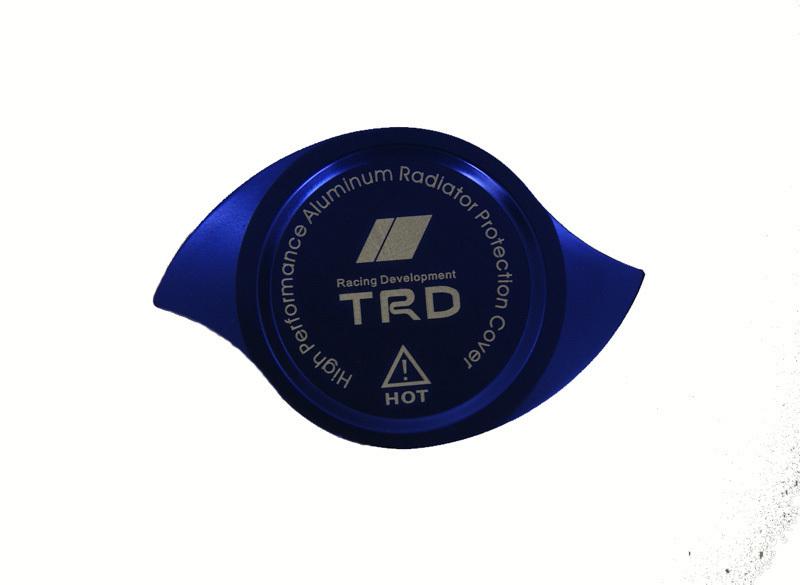 Universal billet aluminum cnc machined radiator cap cover trd blue mr2 is es gs