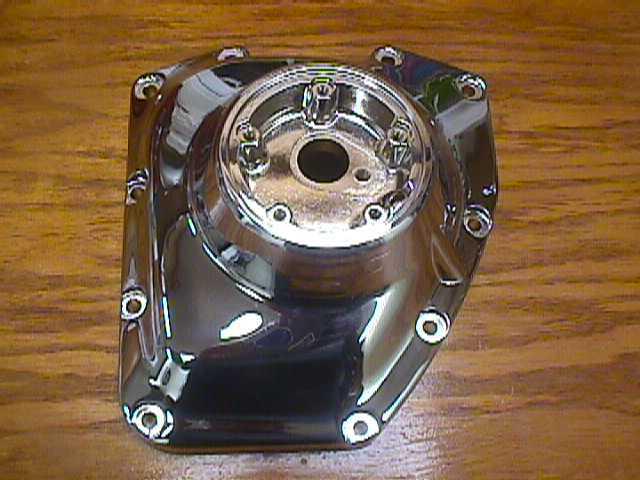 Chrome tc88 harley cam cover w/ sensor hole 1999 to 2000