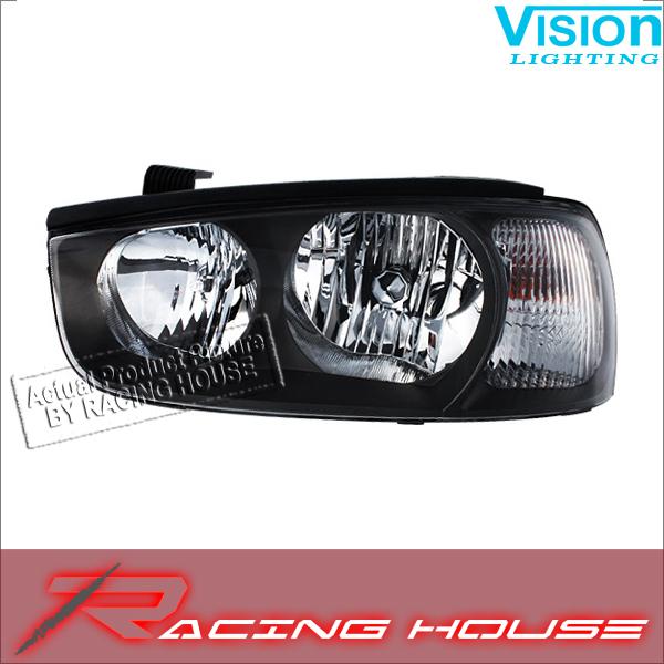 L/h headlight driver side lamp kit unit base for 01-03 hyundai elantra