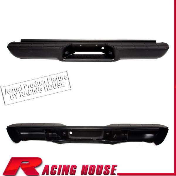 Rear step bumper steel bar w/ pad 92-99 suburban yukon 92-94 blazer 95 tahoe blk