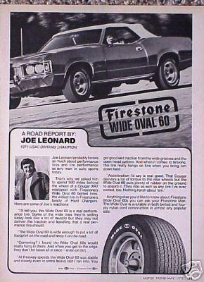 1972 firestone cougar xr7 xr 7 original vintage ad cmy store too   5+= free ship