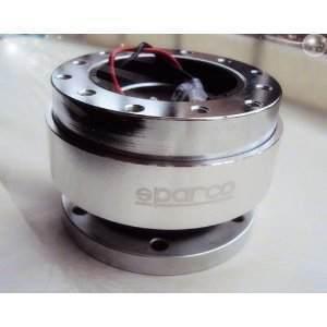 New 6 bolt silver steering wheel quick release hub universal sparco, nrg , momo