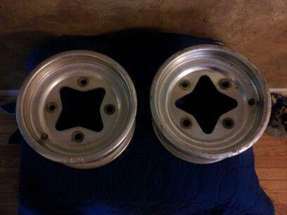  2003 suzuki ltz front wheels oem 