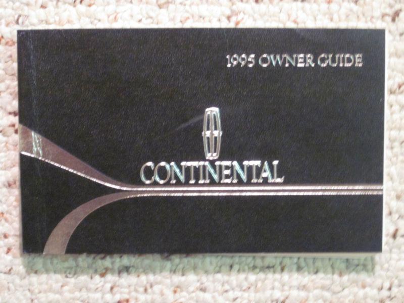 1995 lincoln continental owners manual