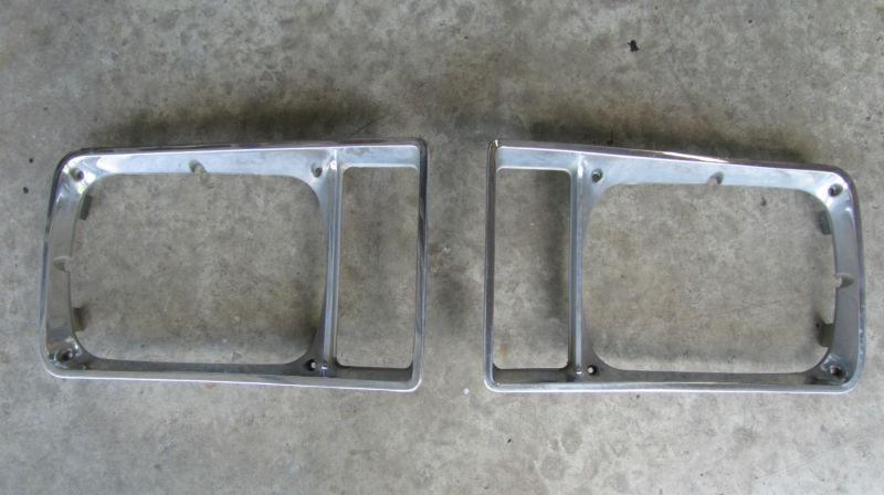 1978-1979 olds cutlass 442 headlight lamp bezels pair oem lh rh 78 79 557380