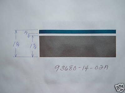 1 3/4 teal silver metallic rv motorhome camper boat decal pinstripe 93680-14-02a