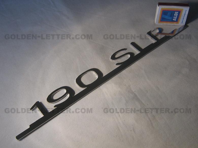 Mercedes 190 slr logo, metal, new (jus-m19-7n)