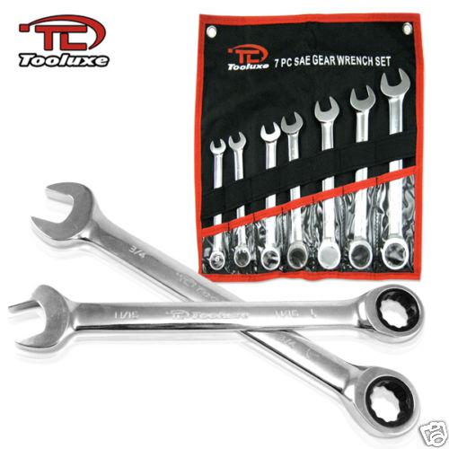 7pc sae ratchet wrench automotive home auto ratcheting hand tools set wholesale