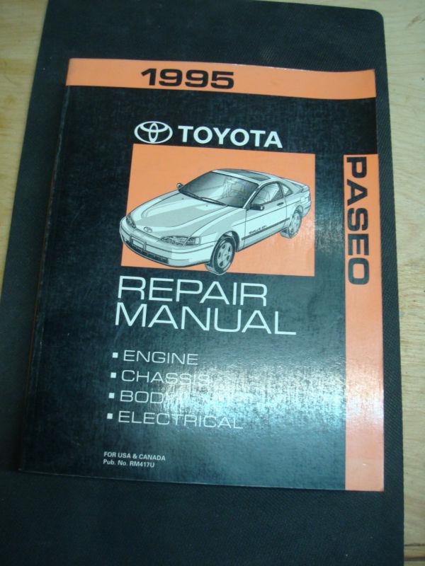 1995 toyota paseo factory repair manual oem service shop free ship!!!!