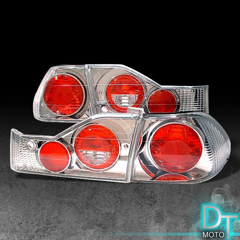 98-00 honda accord 4dr clear altezza tail brake lights lamps left+right pair set