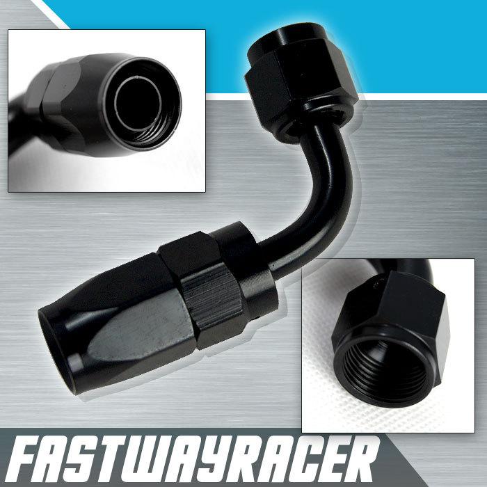 90 degree -4 an swivel fuel oil fluid air line hose end fitting 4an 4-an elbow