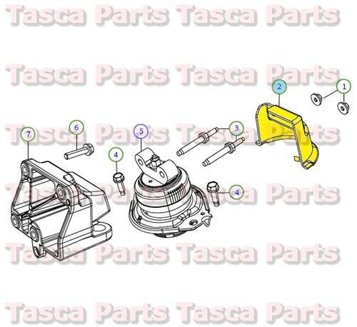 New oem engine mount heat shield 2011-2014 dodge charger challenger chrysler 300