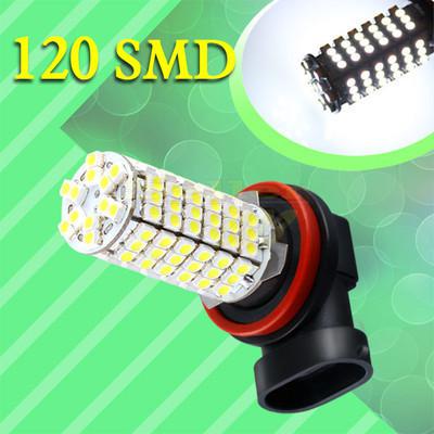 H11 pure white 120 smd fog driving tail signal 120 led car light bulb lamp