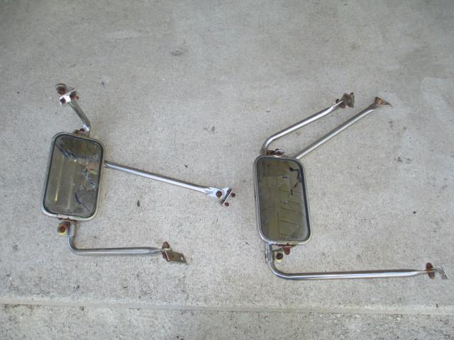 67-79 ford truck oem west coast camper special towing mirrors stainless set pair