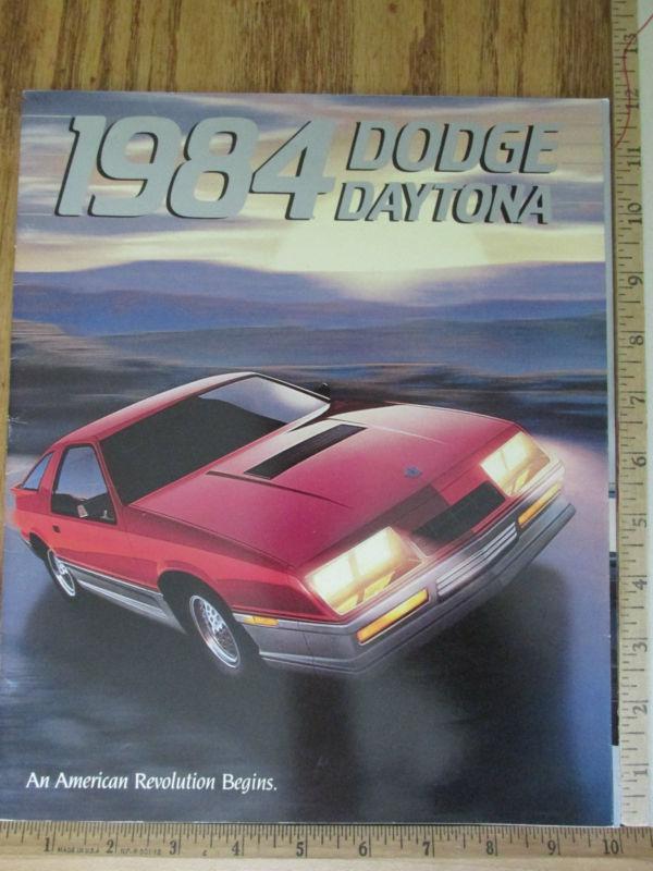 1984 dodge daytona turbo z original dealer sales brochure