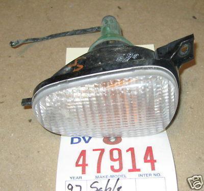 Mercury 96 97 sable bumper light/lamp 1996 1997 left