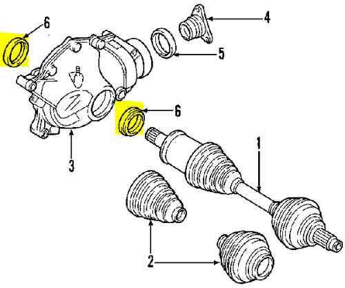 Bmw 33107505601 genuine oem factory original axle seals