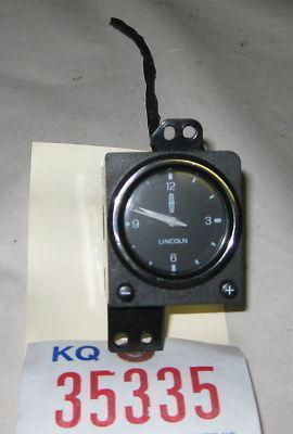 Lincoln 01 continental interior dash clock black 2001