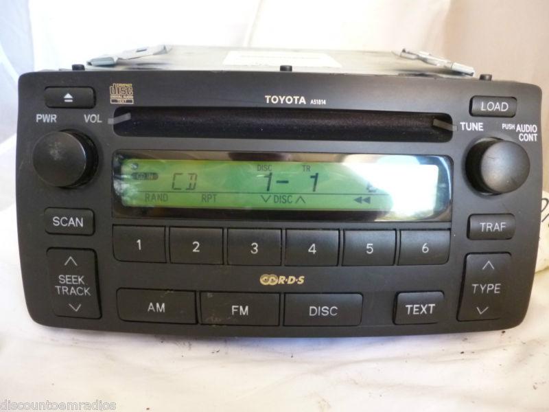 03-08 toyota corolla radio 6 disc cd player a51814 86120-02440  b