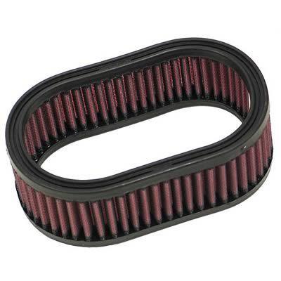 K&n air filter element oval cotton gauze red 7" long 4.5" wide 2.25" tall e-3324