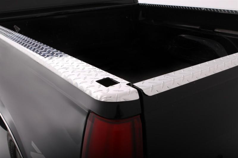 Deflecta-shield aluminum wrp303-04 diamond brite; side bed caps f-150 pickup