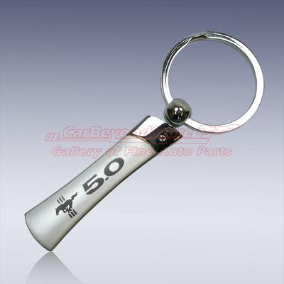 Ford mustang 5.0 blade style key chain, key ring, keychain, el-licensed + gift
