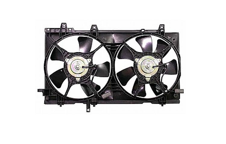 Depo replacement ac condenser radiator cooling fan 03-08 subaru forester