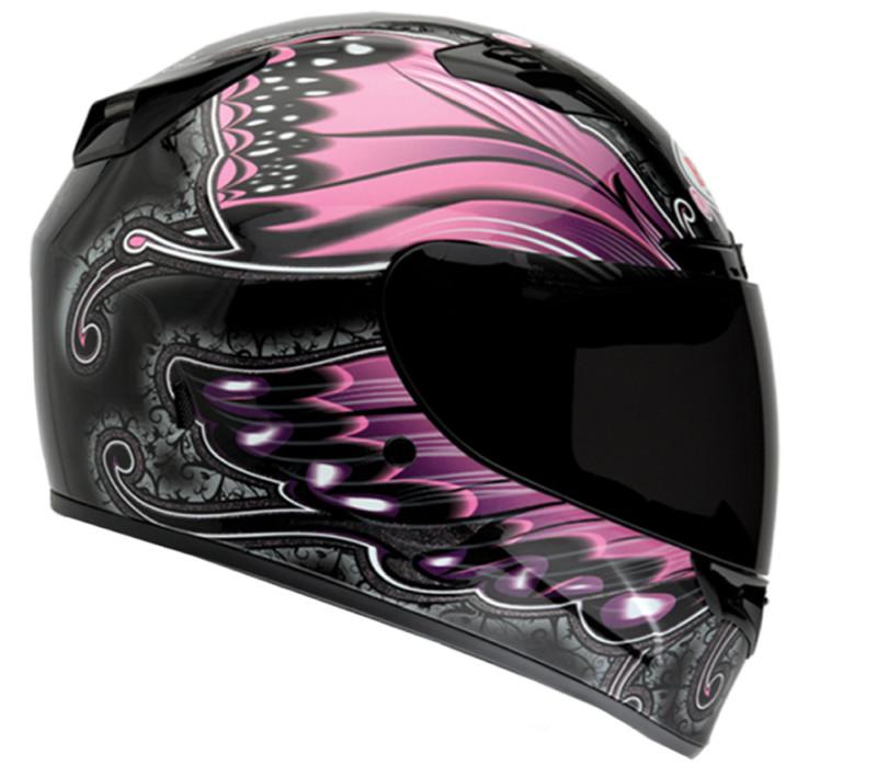 Bell helmet vortex monarch pink motorcycle full face helmet large new 2013