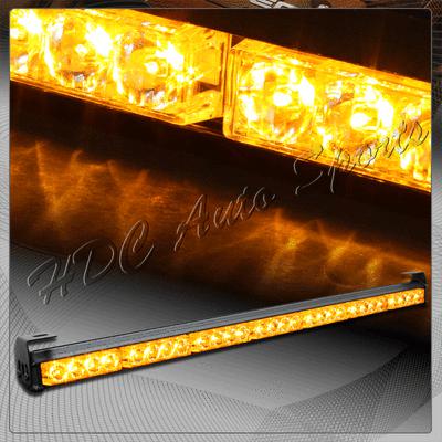 31.5" amber led traffic advisor emergency flash signal strobe scanner light bar