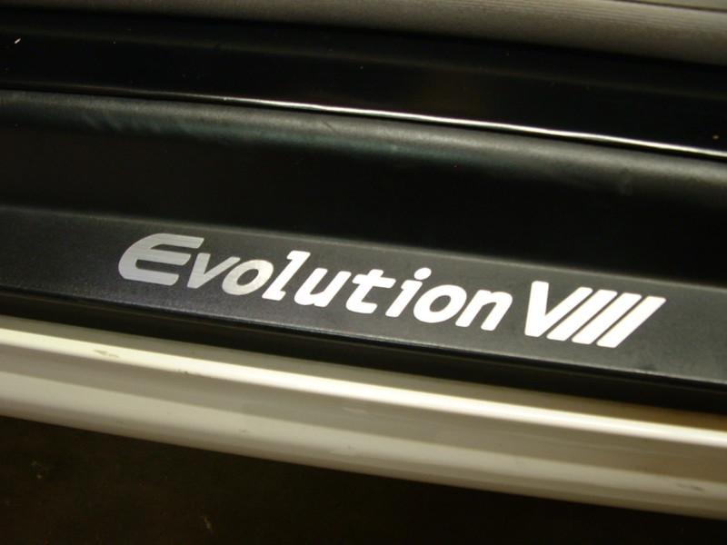 (2) door step decal sticker badge accent "evo 8" evolution viii