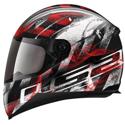 Ls2 helmets ff384 full face motorcycle helmet  asphalt  red/black/white x-large