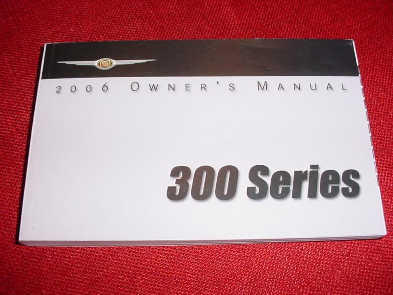 New 2006 chrysler 300 car owner users manual brand  new