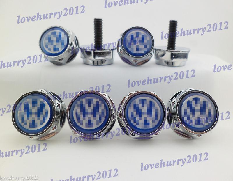 High quality for volkswagen vw metal license plate bolt screws 4 pcs