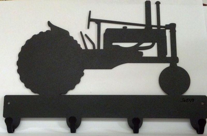 John deere keychain  holder or coat rack with 4 hooks powder coated steel