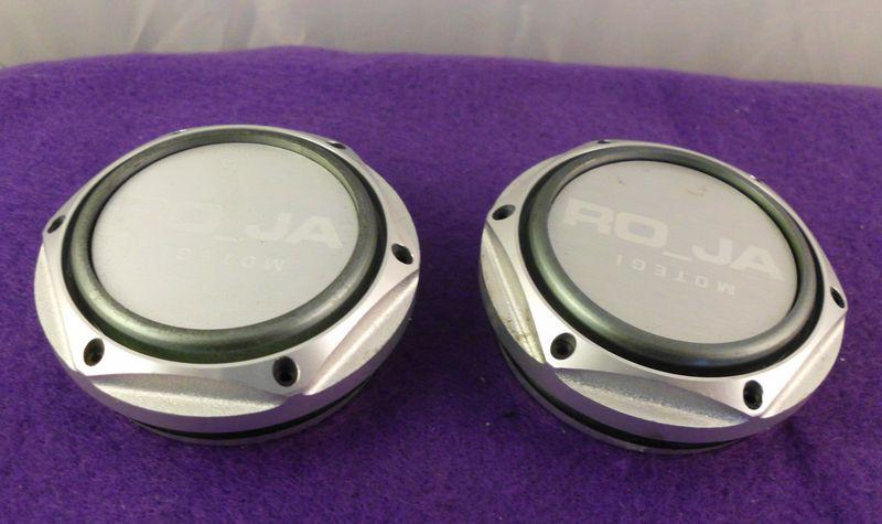 Motegi ro_ja roja silver aluminum custom wheel center cap (set of 2)