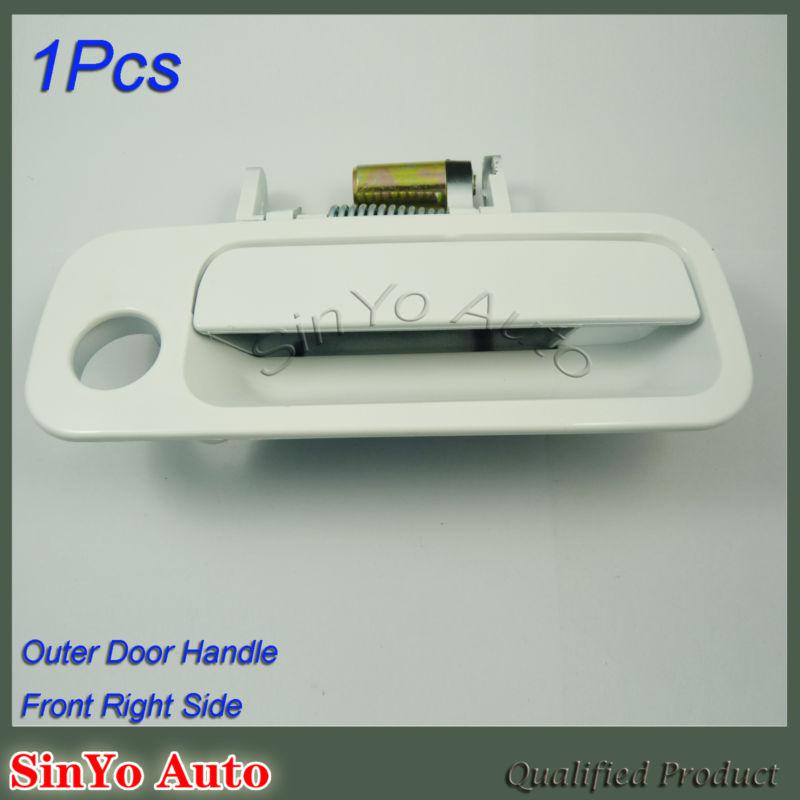 New outside door handle passenger side white front right fit for toyota camry