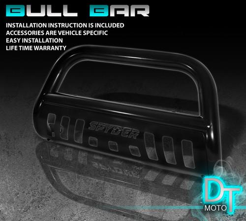 05-11 dakota 3" brush guard push bull bar w/ skid plate black coated