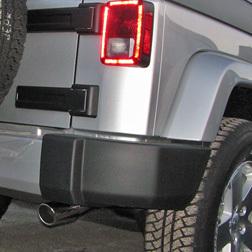 2007-2014 jeep wrangler polished exhaust muffler tip