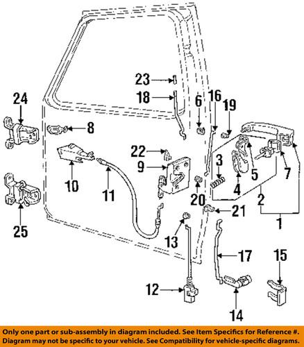 Ford oem f4tz15219a65a front door-control assembly